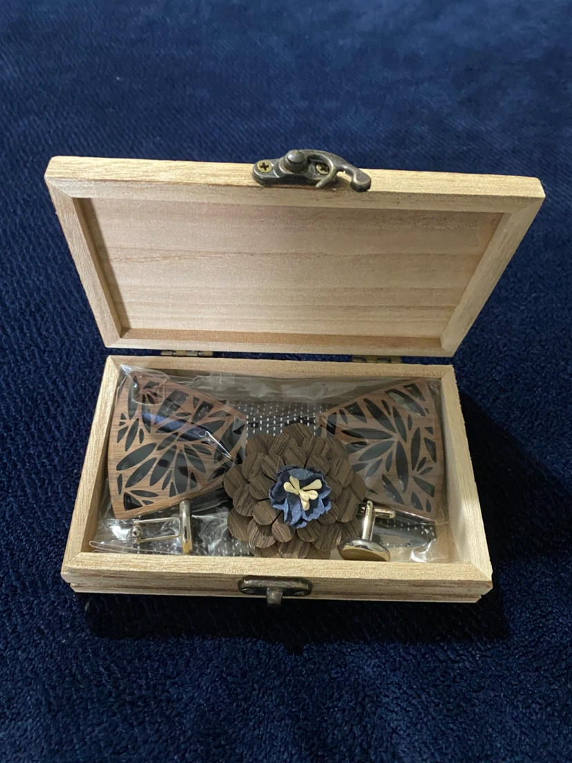 Wooden Bow Tie Set *** - photo 2