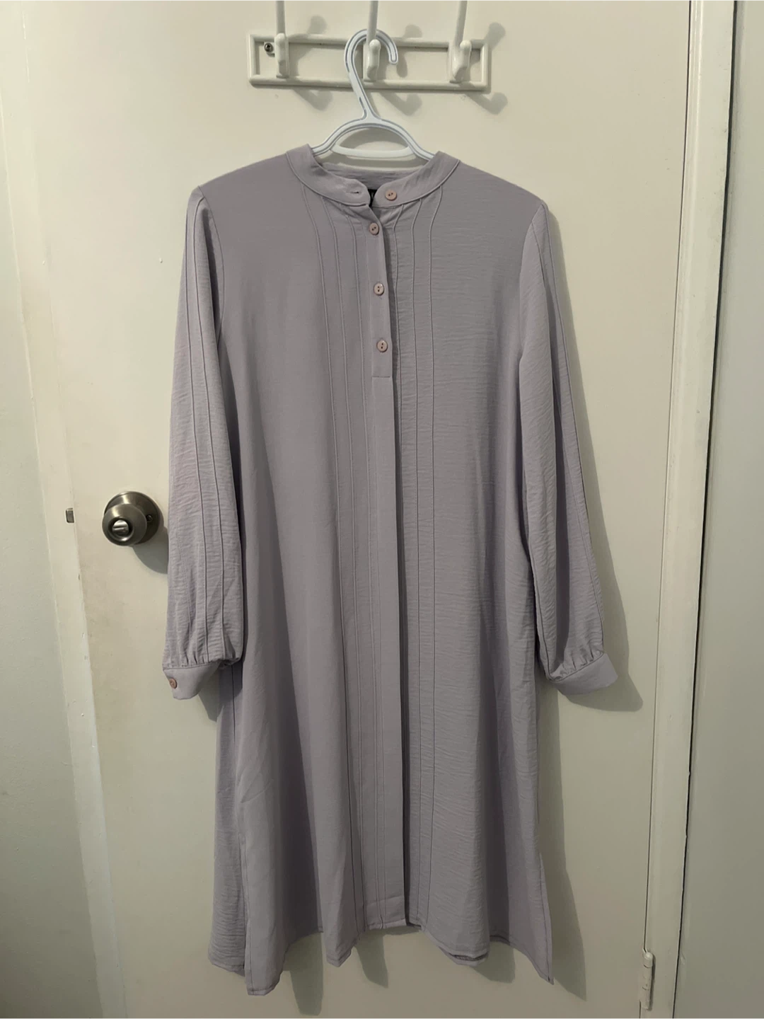 Refka Light Purple Button-Up Dress