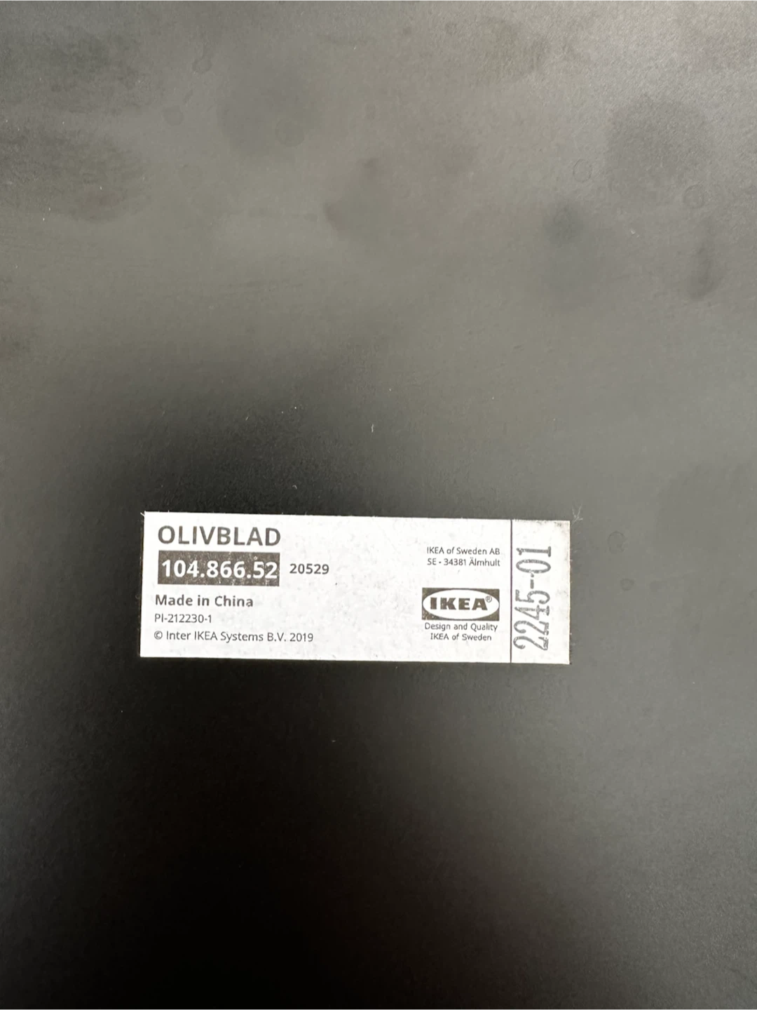 IKEA OLIVBLAD Plant Stand Black - photo 2