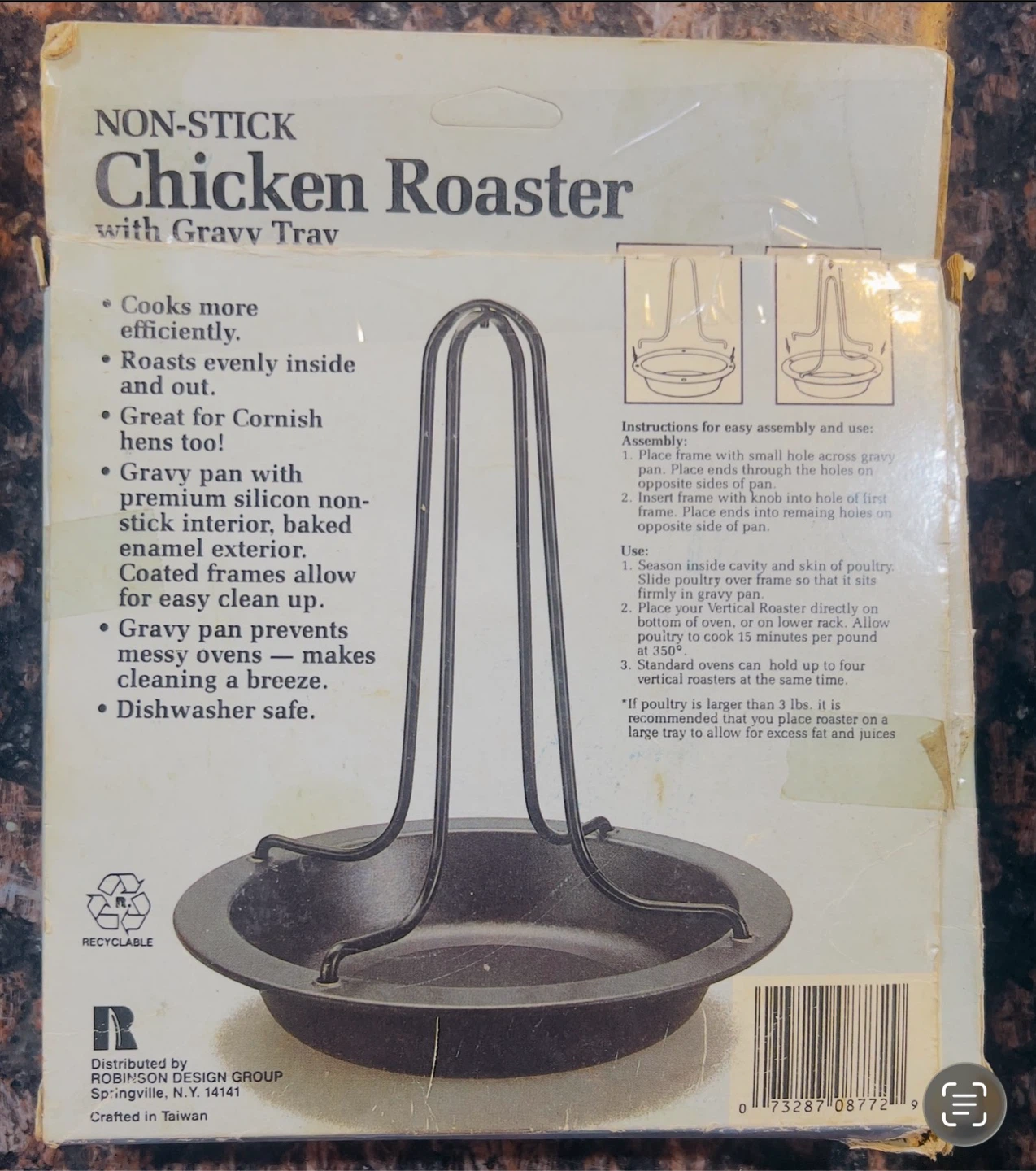 FREE FREE FREE Non-Stick Chicken Roaster with Gravy Trav - photo 2