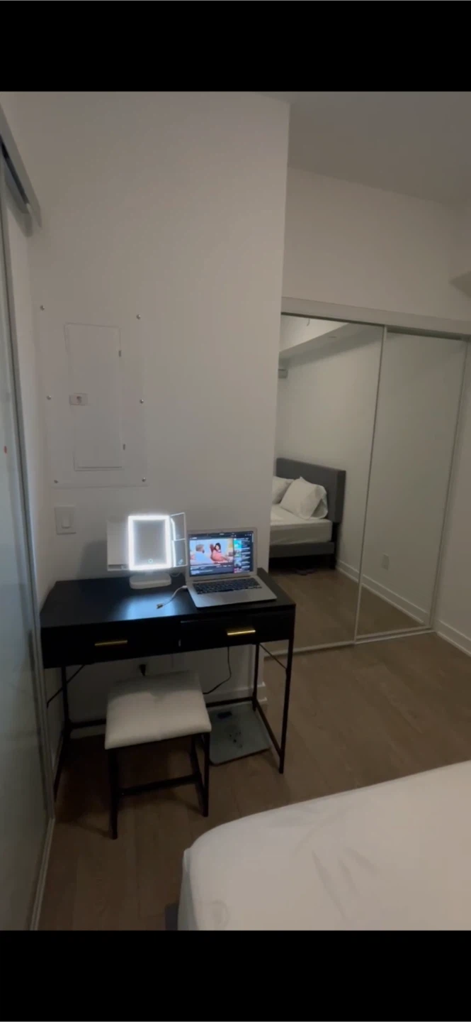 Black Modern Vanity Desk