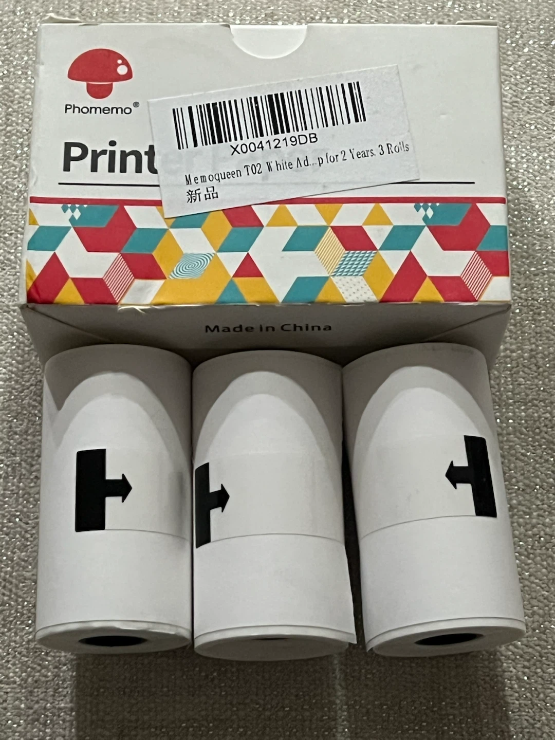 Phomemo T02 Thermal Paper Rolls - 50mm x 3.5m (3 Rolls) - photo 2