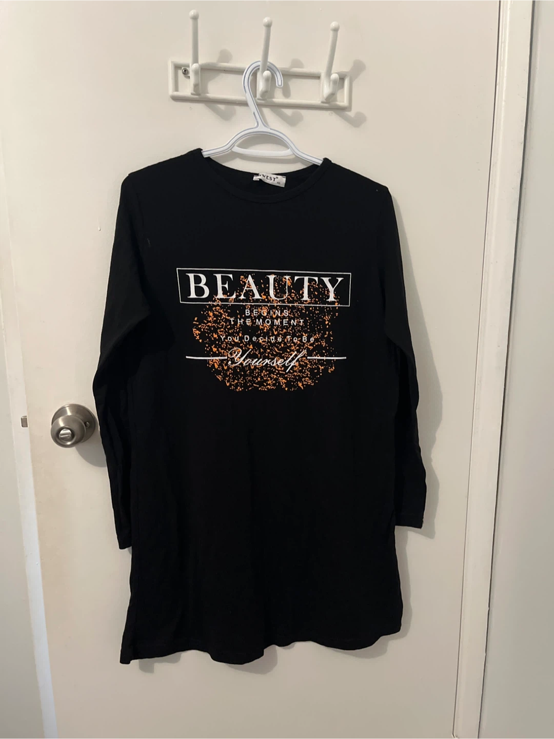 Black Long Sleeve Graphic T-Shirt