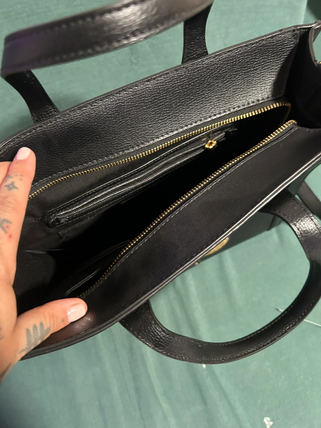 Karl Lagerfeld Paris Black Snake Tote Bag - photo 3