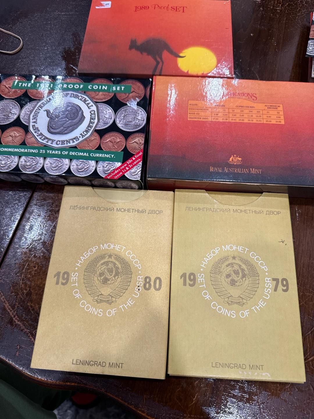 Set of USSR Coins 1980 Leningrad Mint