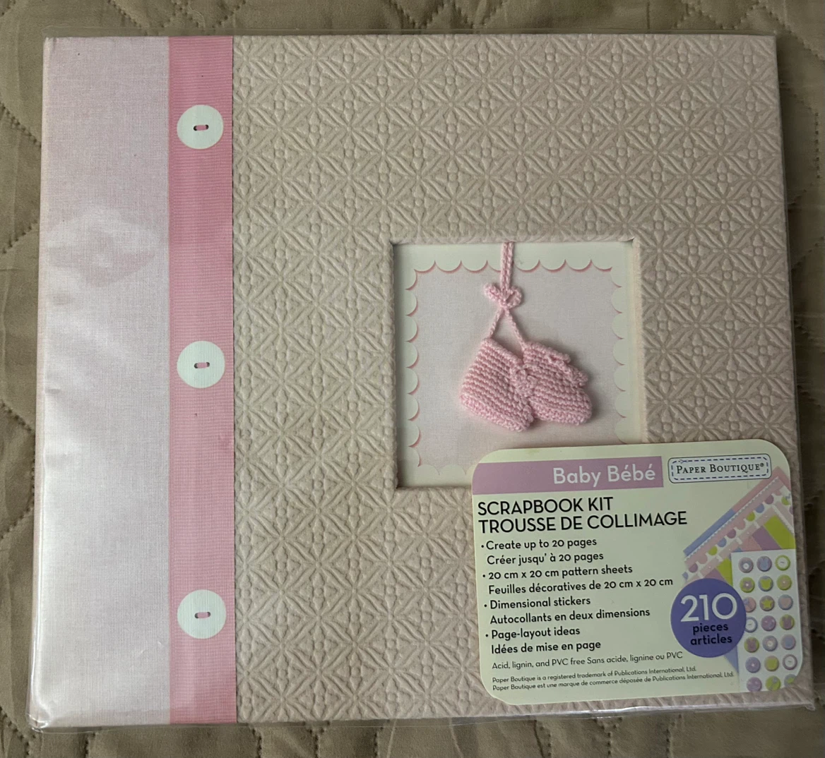 Paper Boutique Baby Scrapbook Kit