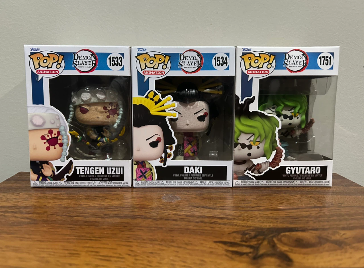 demon slayer funko pop lot