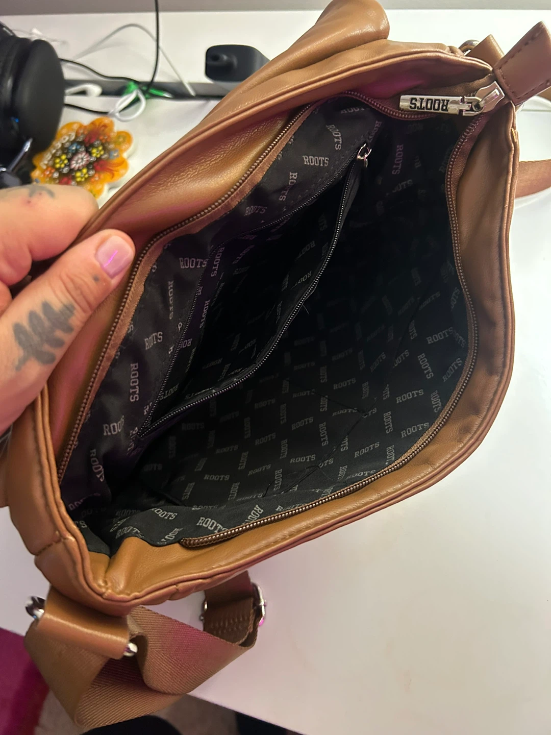 Roots Quilted Crossbody Bag - photo 2