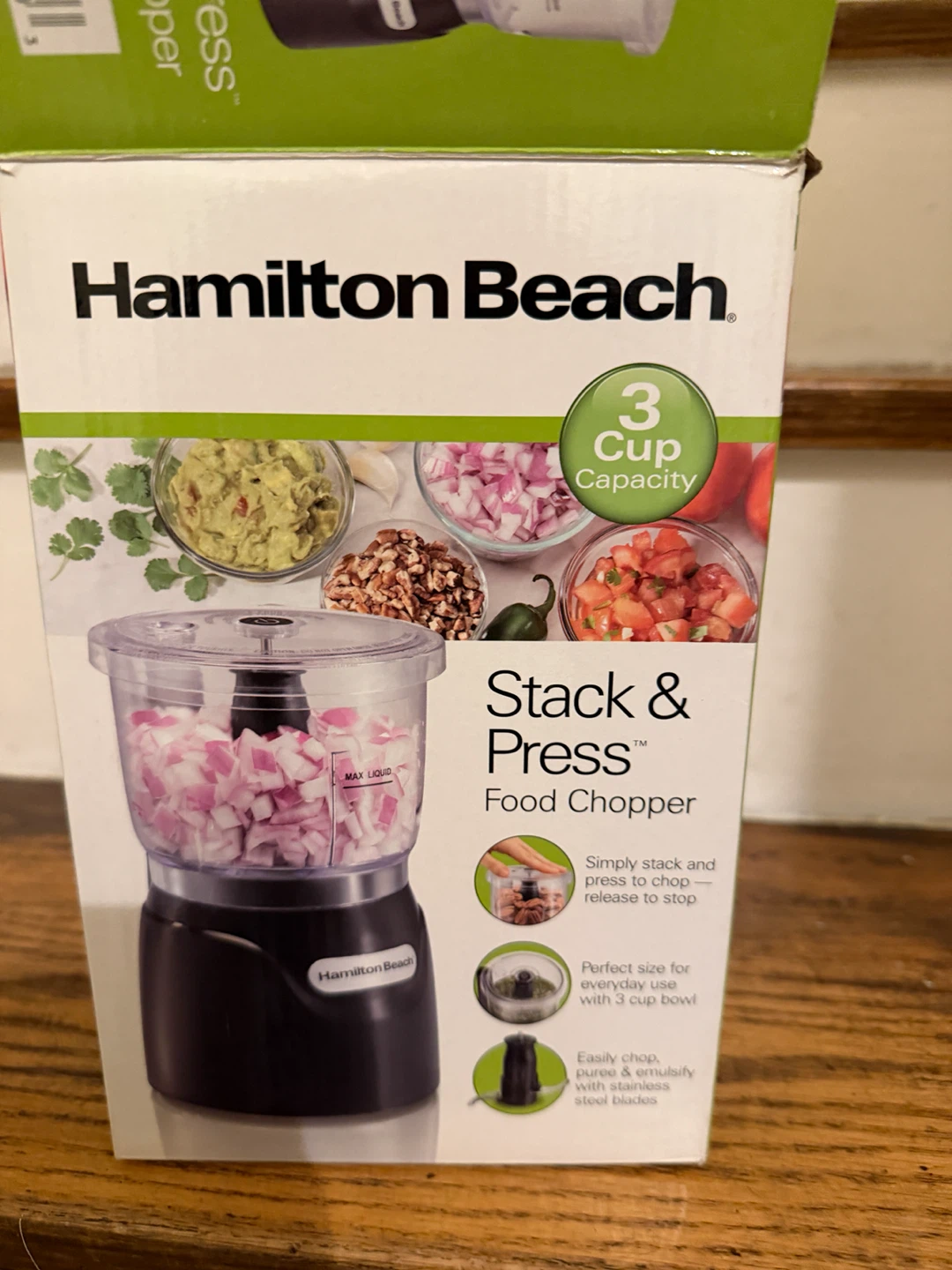 Hamilton Beach Stack & Press Food Chopper