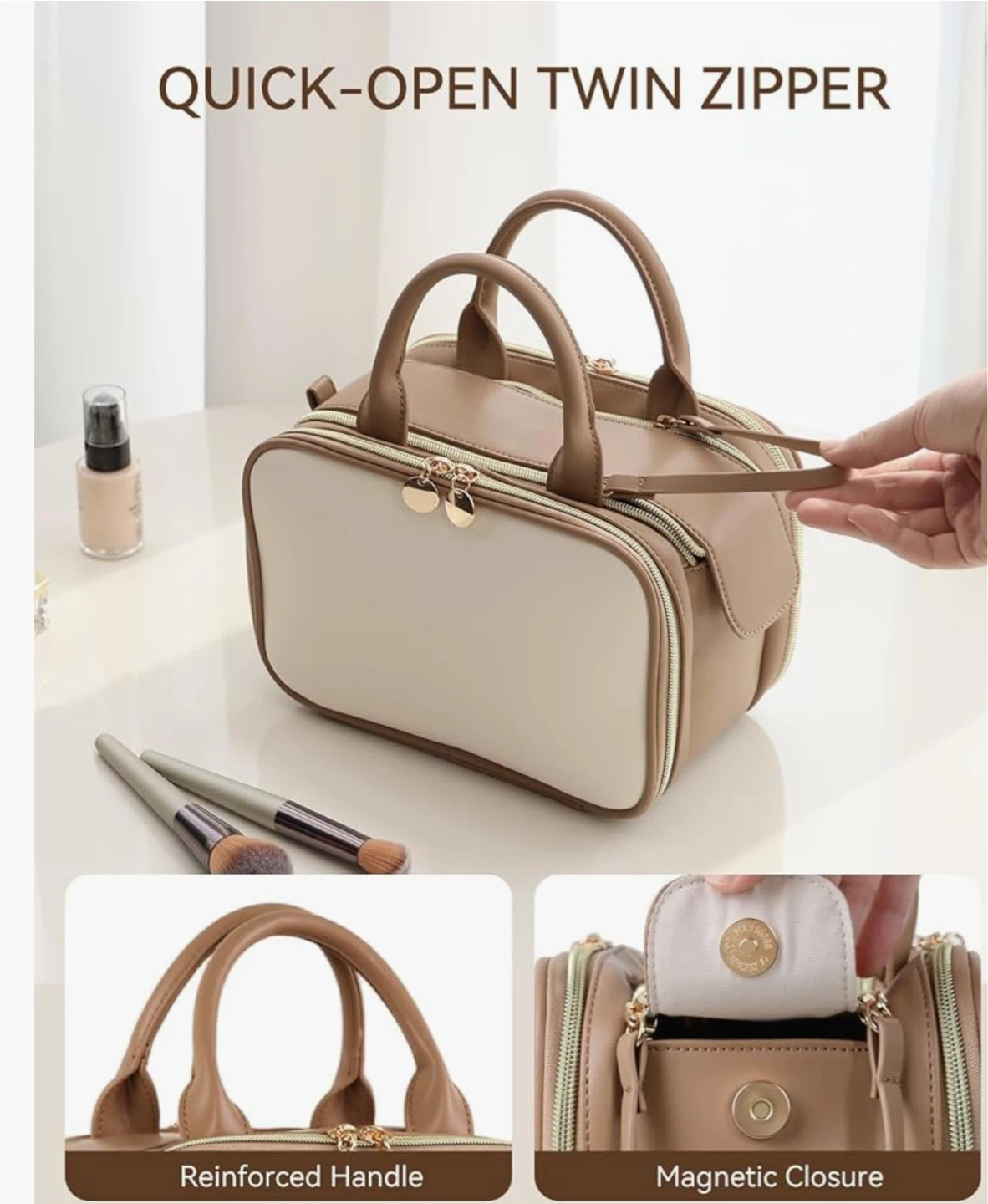 Prîte Vertical Makeup Brush Organizer Bag - photo 2