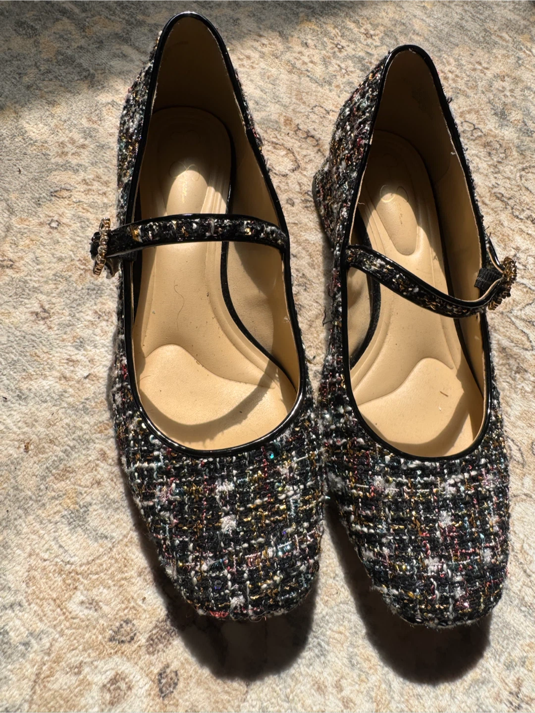 Jessica Simpson Tweed Mary Jane Flats - photo 2