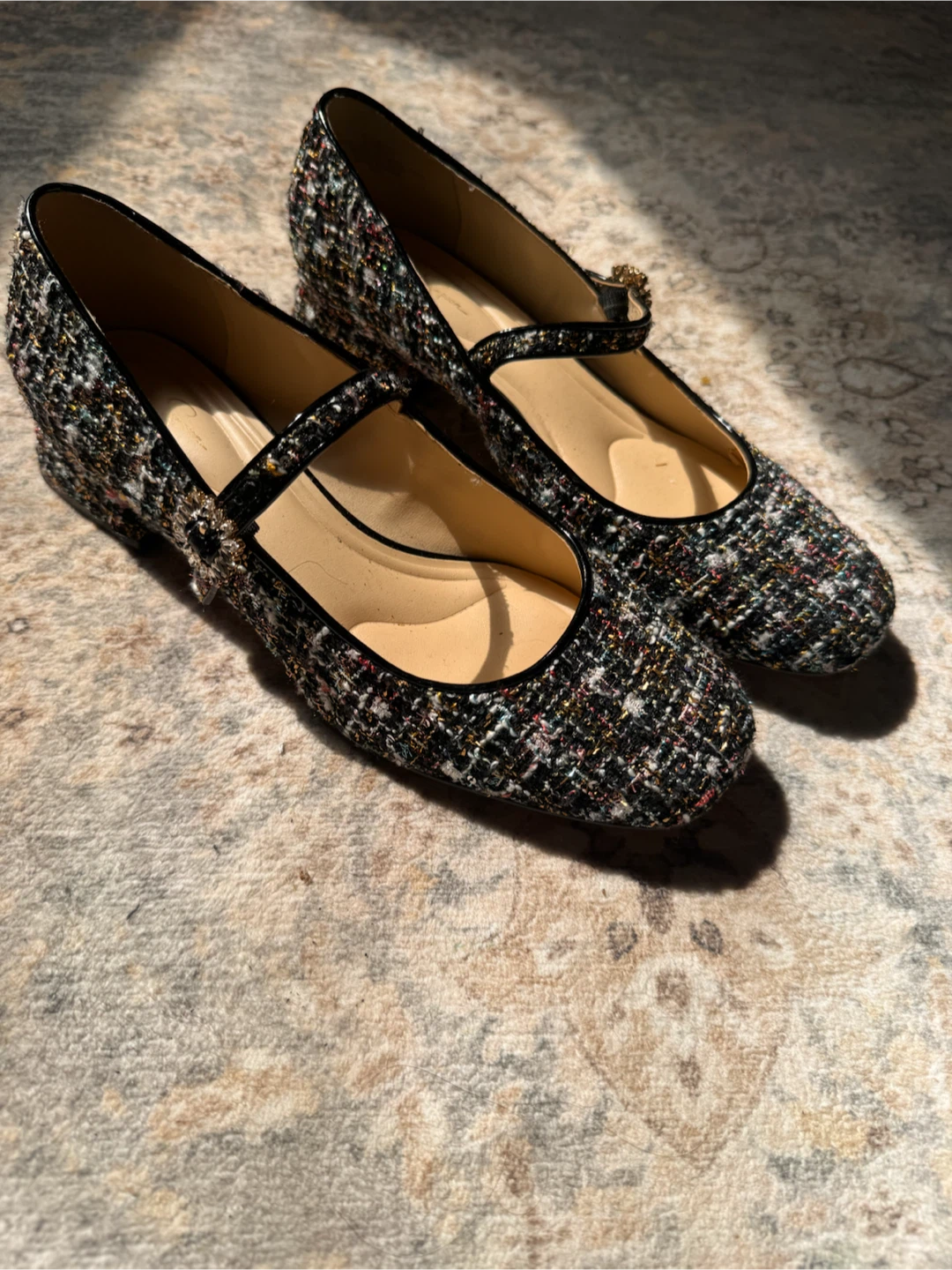 Jessica Simpson Tweed Mary Jane Flats - photo 3