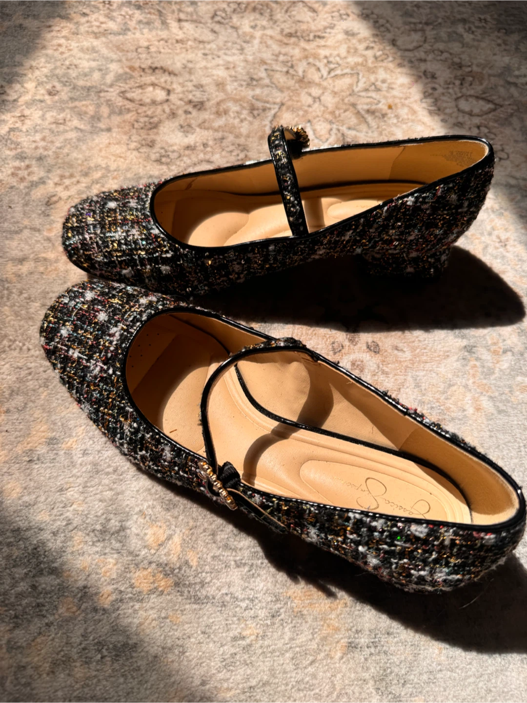 Jessica Simpson Tweed Mary Jane Flats - photo 4