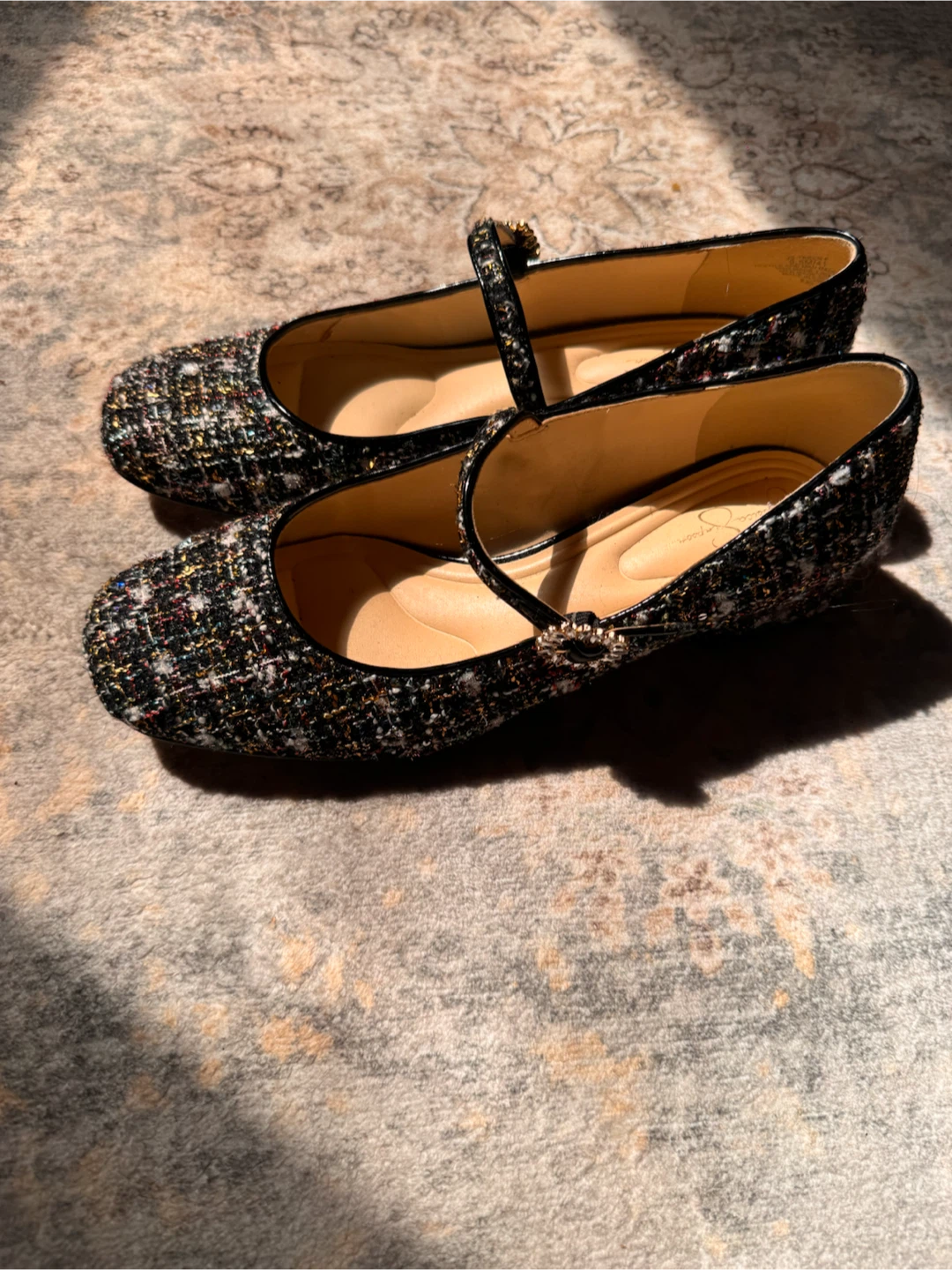 Jessica Simpson Tweed Mary Jane Flats - photo 5