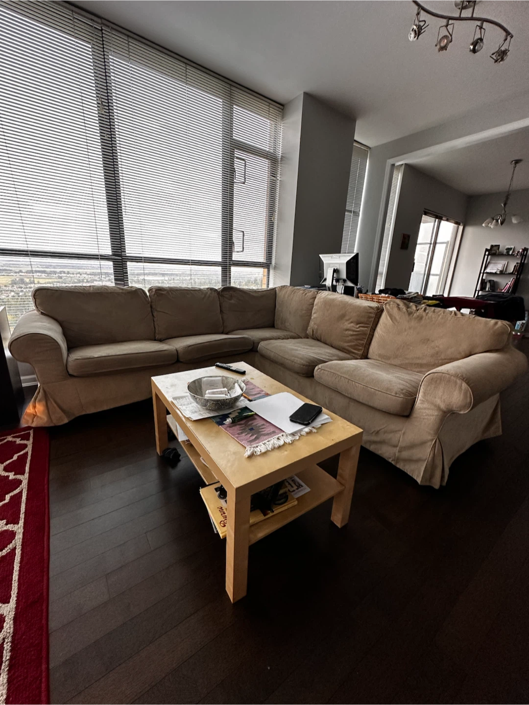Very sturdy and comfortable Beige Sectional Sofa