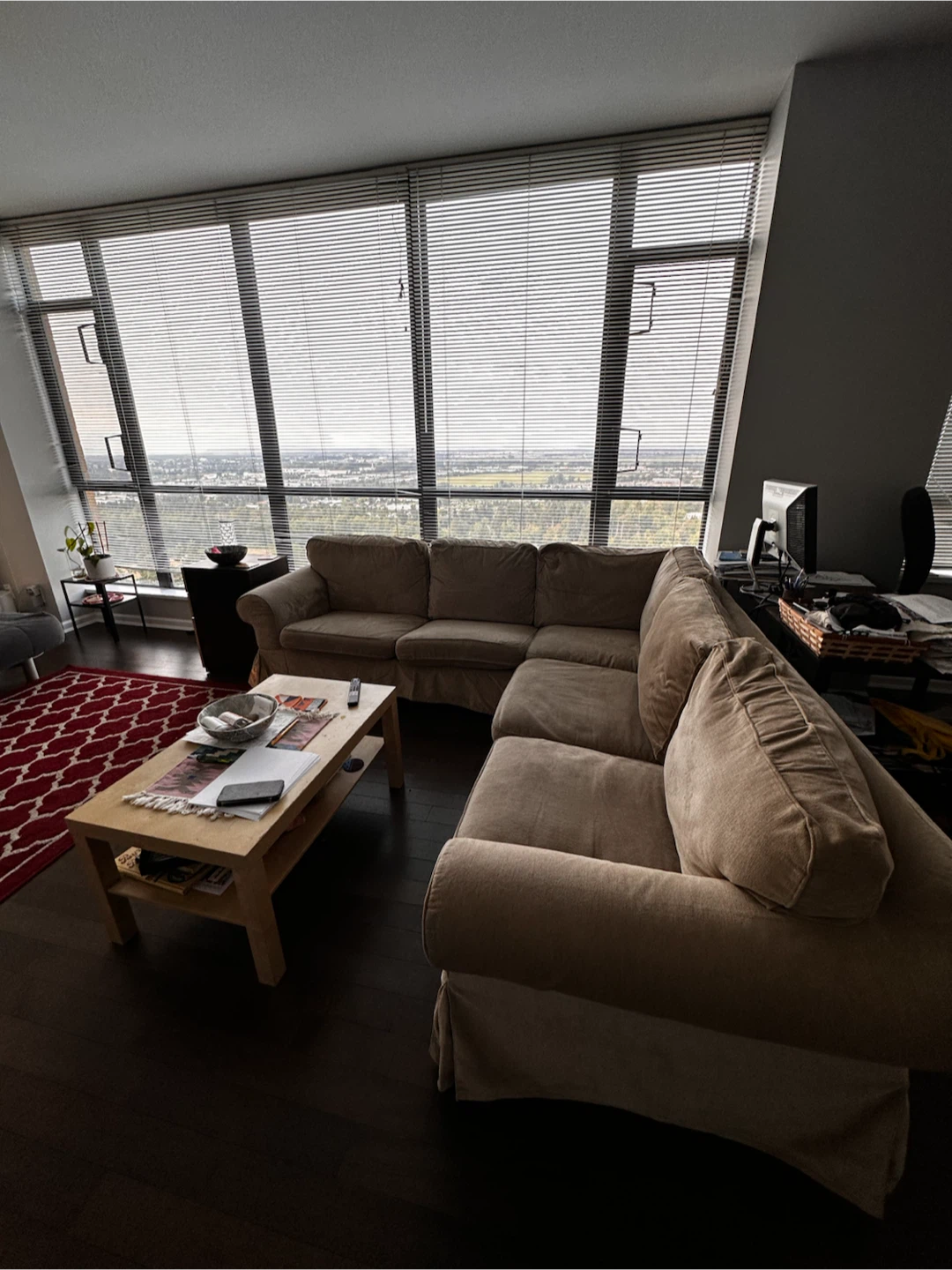 Very sturdy and comfortable Beige Sectional Sofa - photo 2