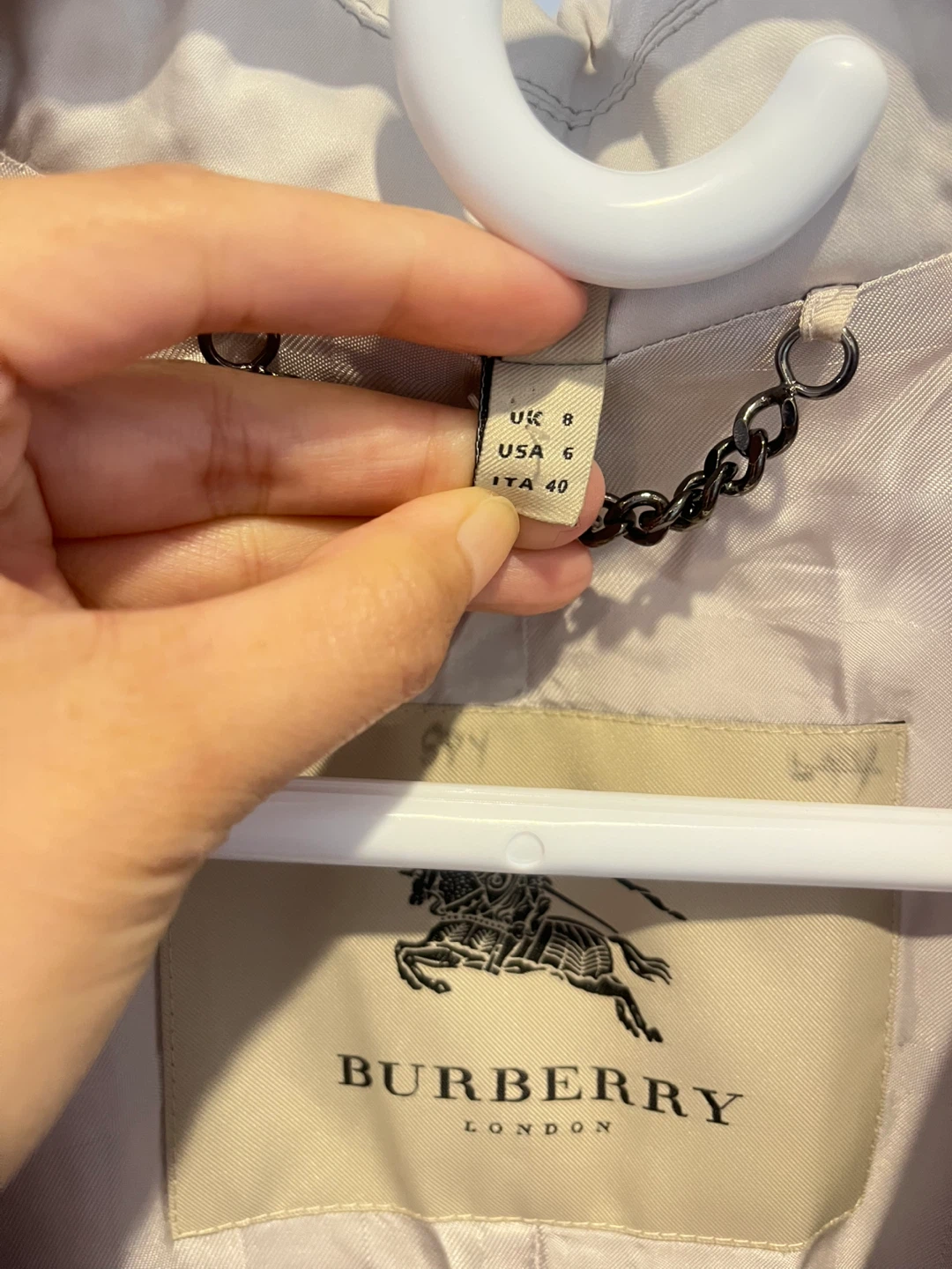 Burberry London Trench Coat Beige Size 6 - photo 4