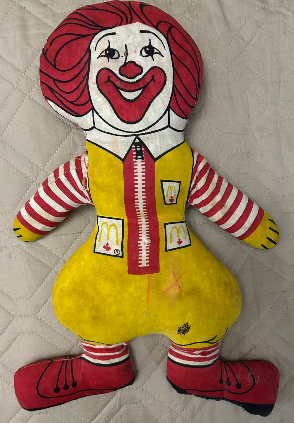 Vintage Ronald McDonald Fabric Doll
