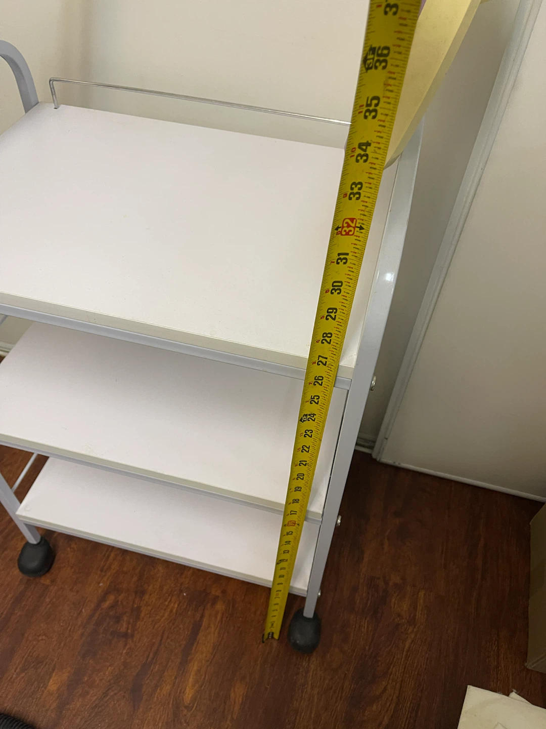 3-Tier Rolling Salon Trolley with Magnifying Lamp - photo 4