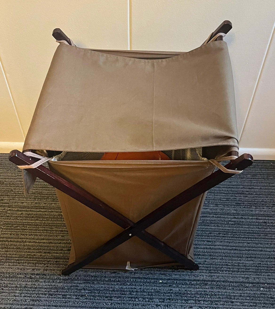 Brown Collapsible Laundry Hamper - photo 4