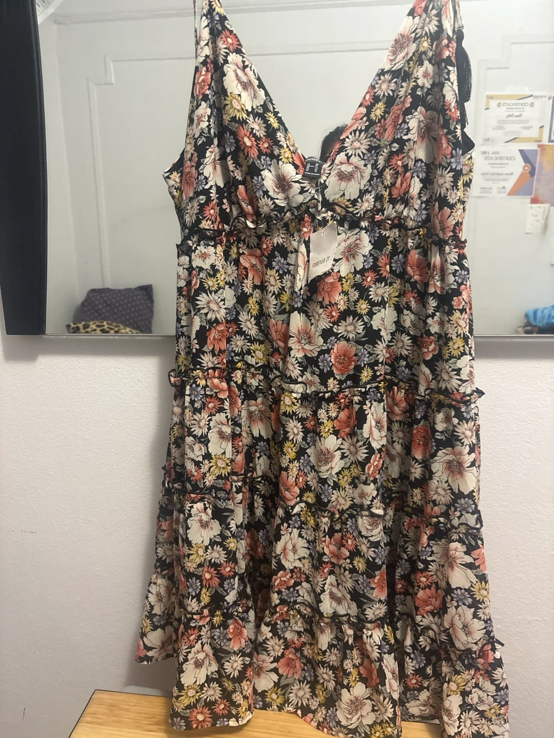 Forever 21 Floral Tiered Dress