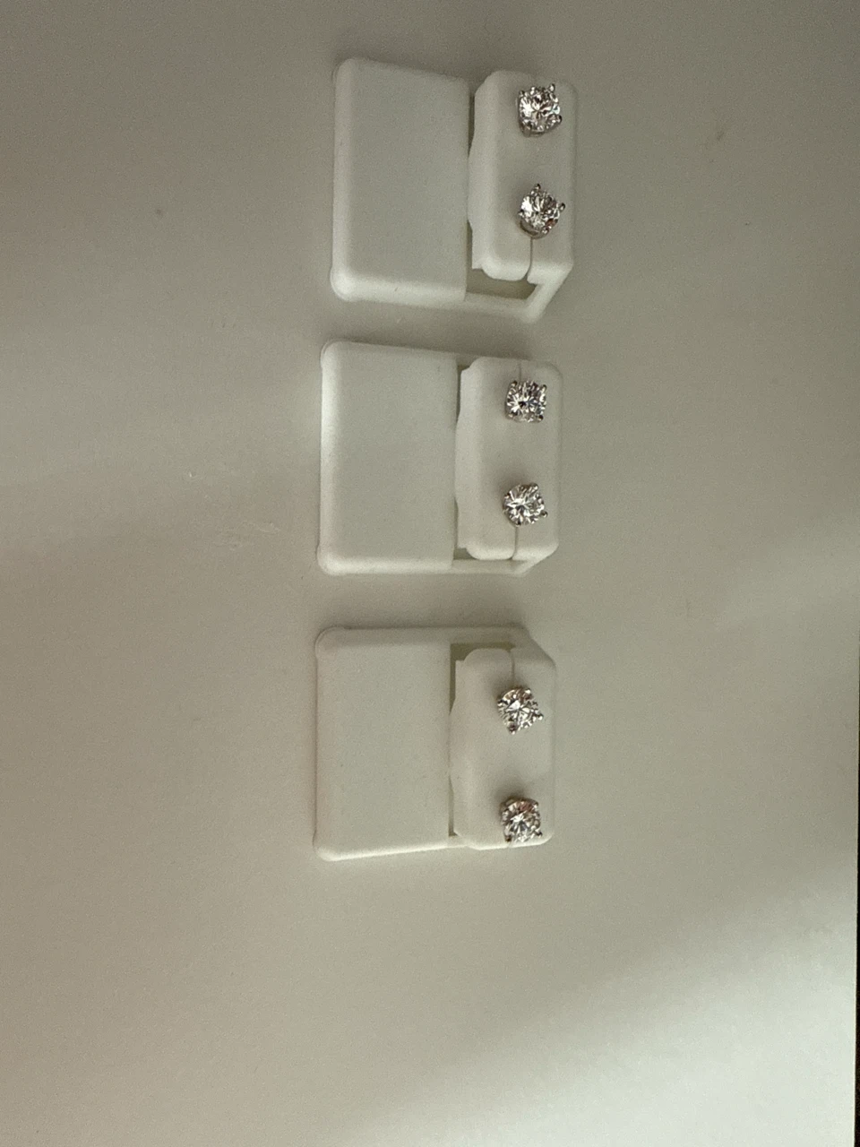 Stud Earrings - 3 Pairs (never used)