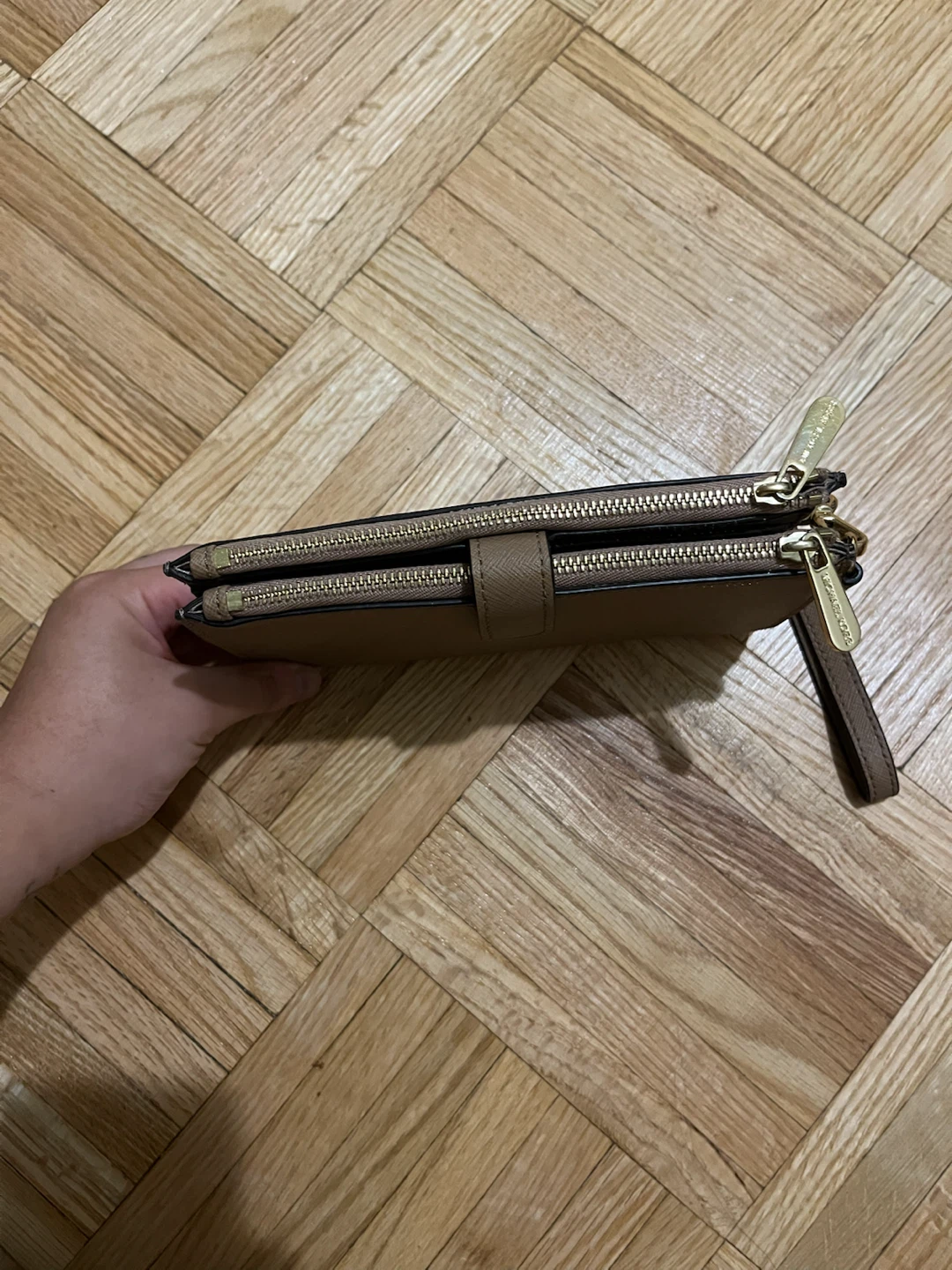 Michael Kors Jet Set Travel Double Zip Wristlet – Taupe - photo 4