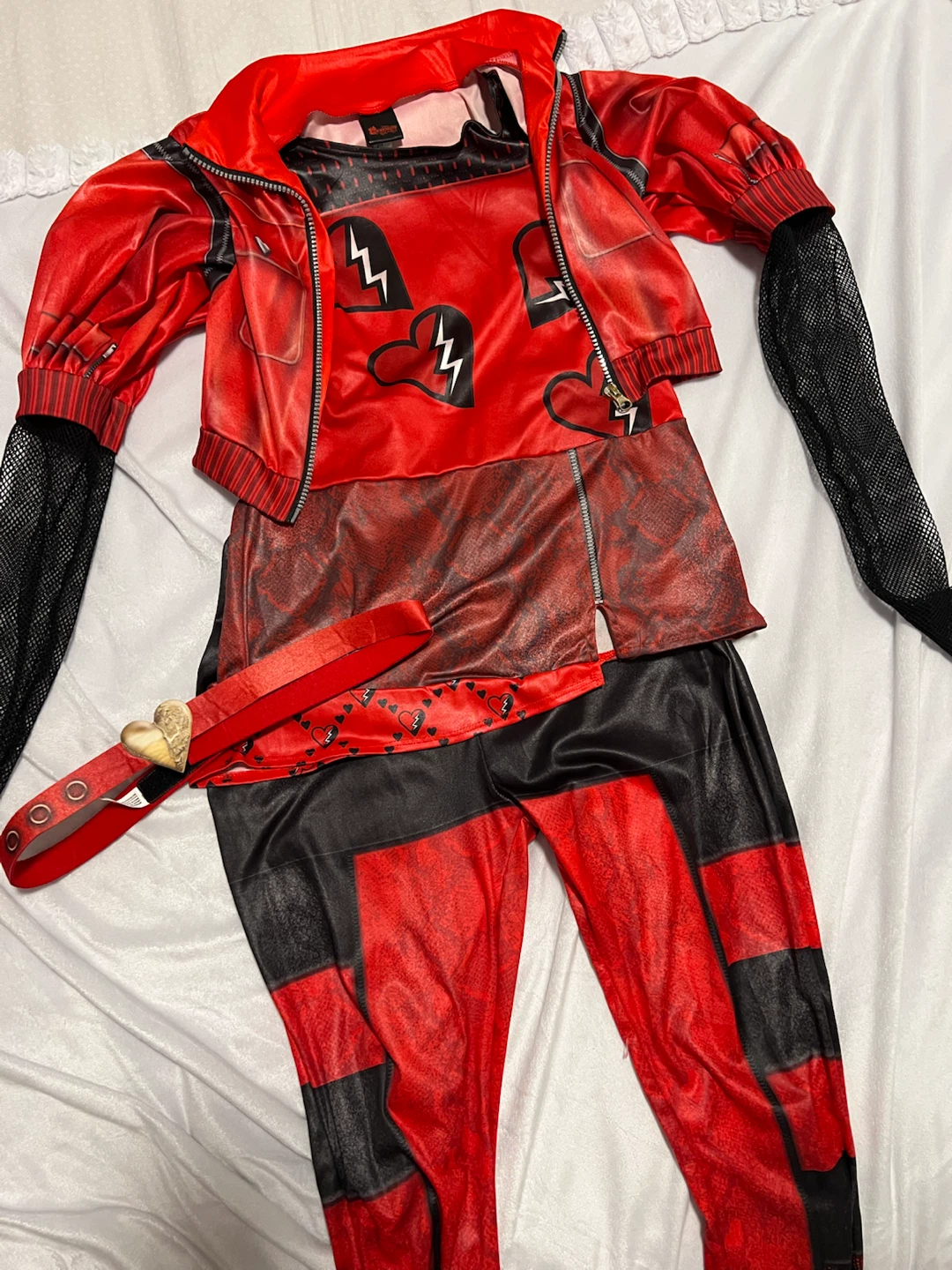 Kids Descendants Red Costume Outfit for sale - photo 2