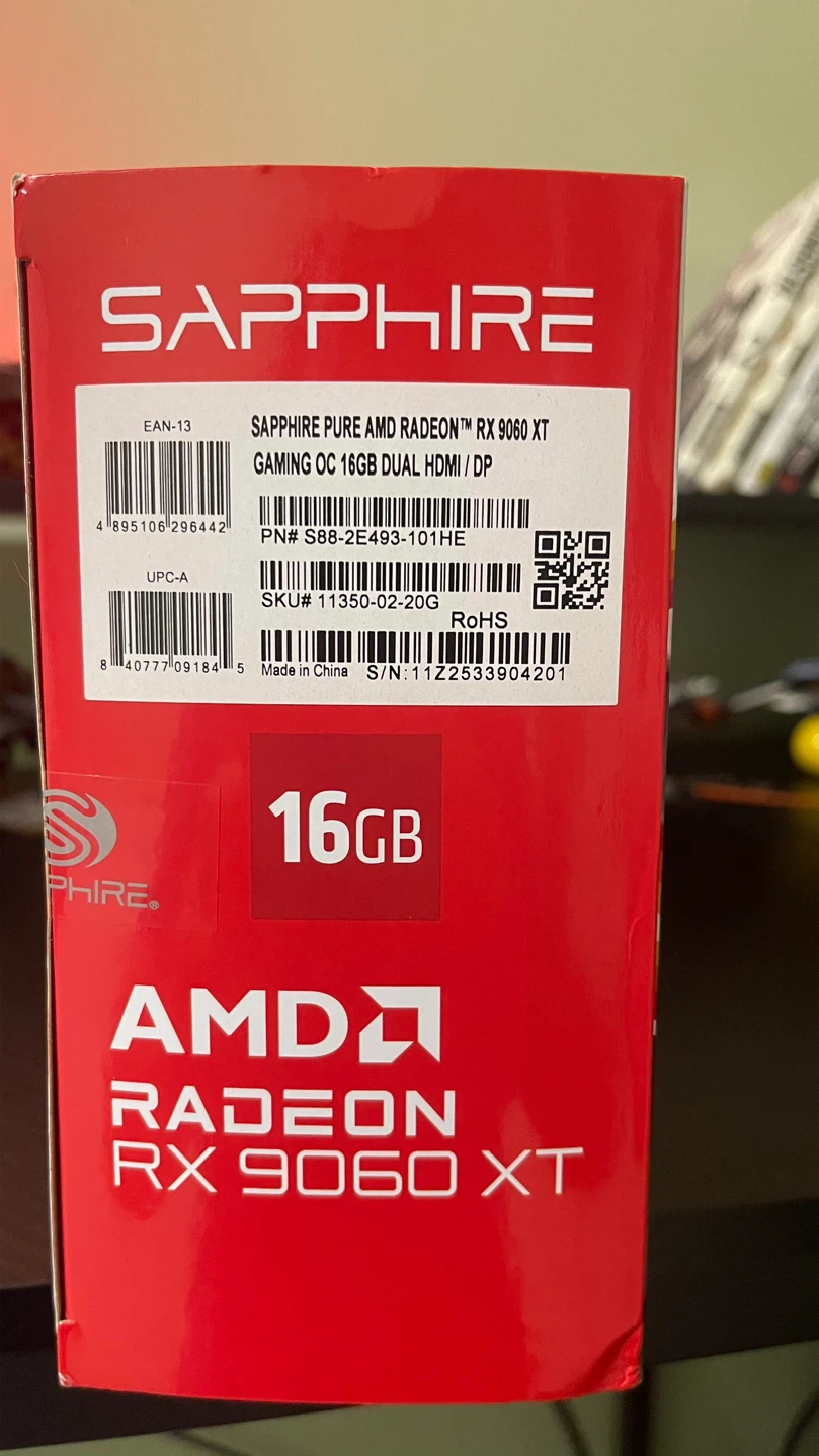 Sapphire Pure AMD Radeon RX 9060 XT Gaming OC 16GB Graphics Card - photo 4