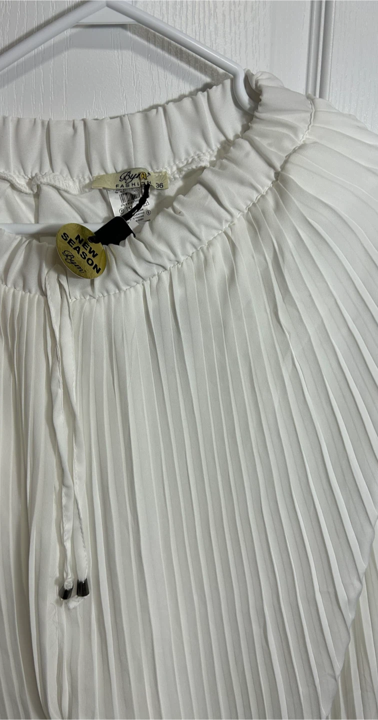 Pleated Trousers White - photo 4