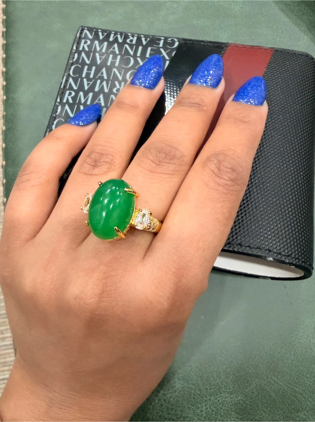 Gold agate gemstone