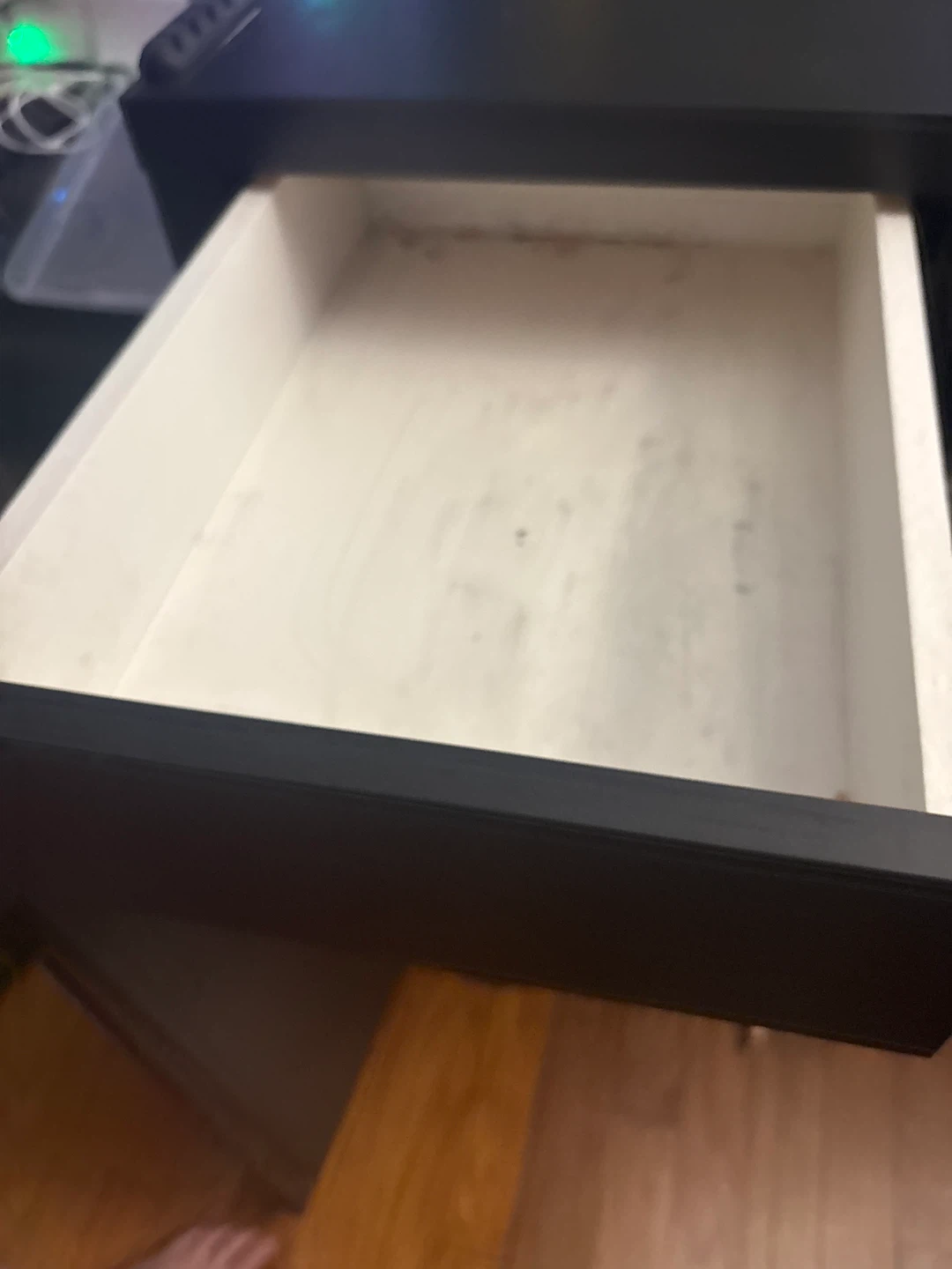 Black Computer Desk with Drawer and Storage - photo 3