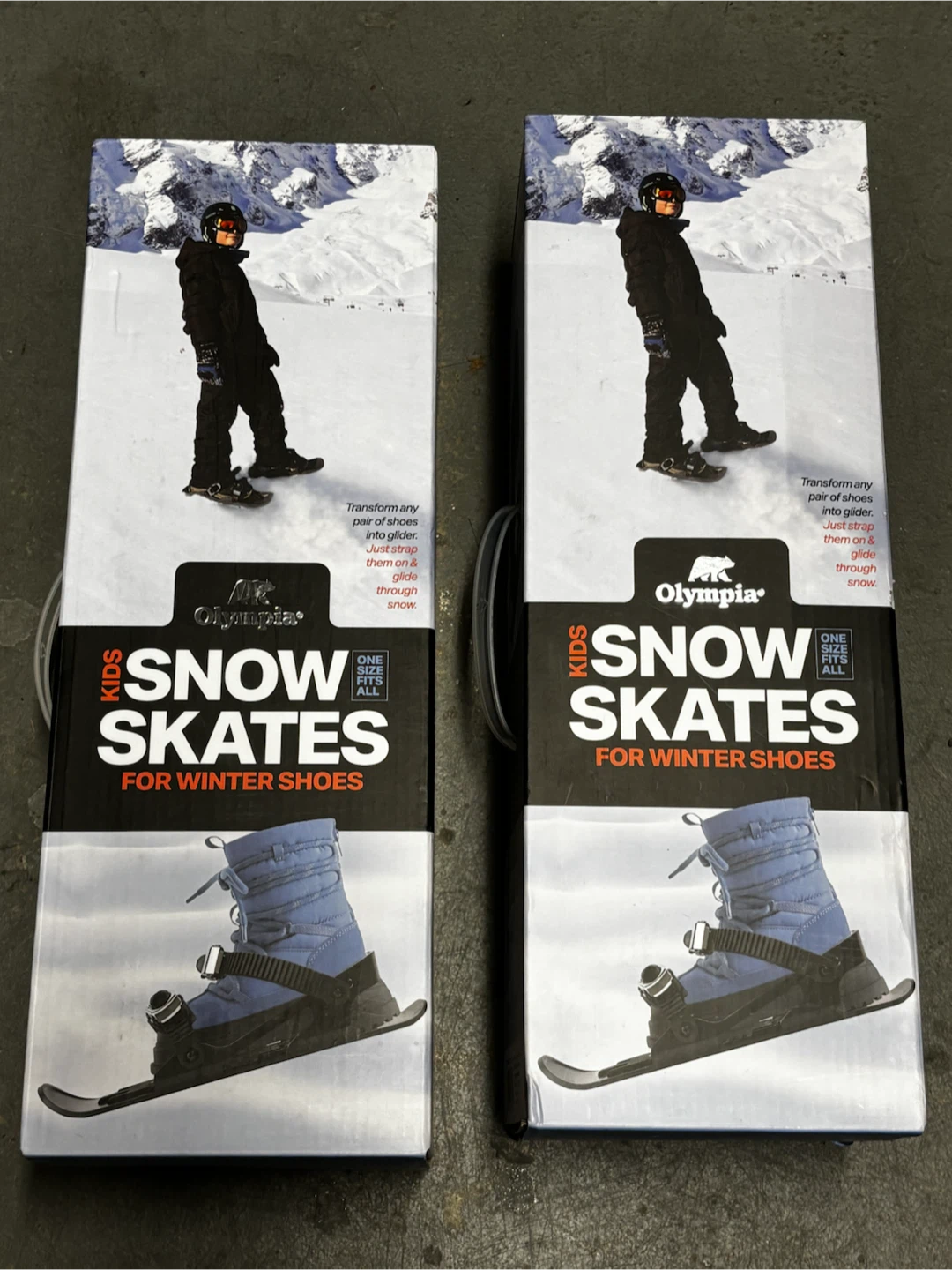 [BRAND NEW] Olympia Kids Snow Skates - One Size Fits All