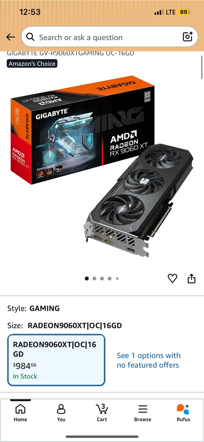 Gigabyte RX 9060 XT Gaming OC 16GB - photo 5
