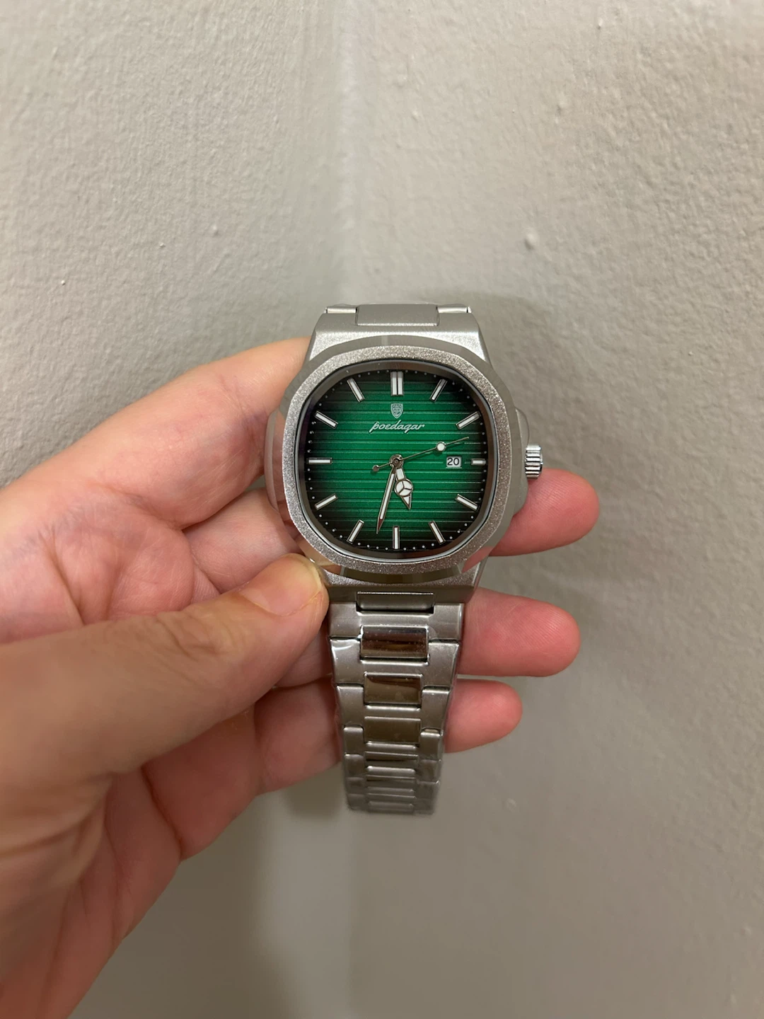 Brand New Poedagar Men’s Quartz Watch – Green Dial