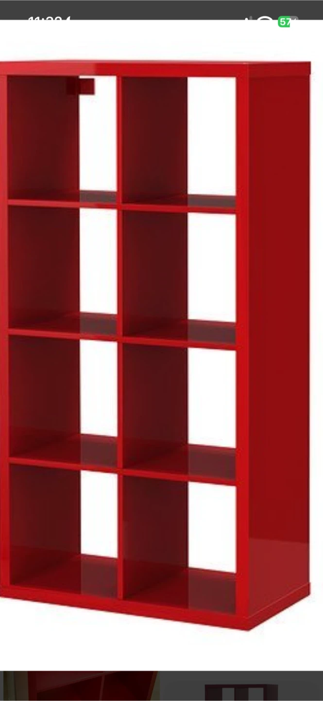 IKEA KALLAX Shelving Unit - Green and Red - photo 2