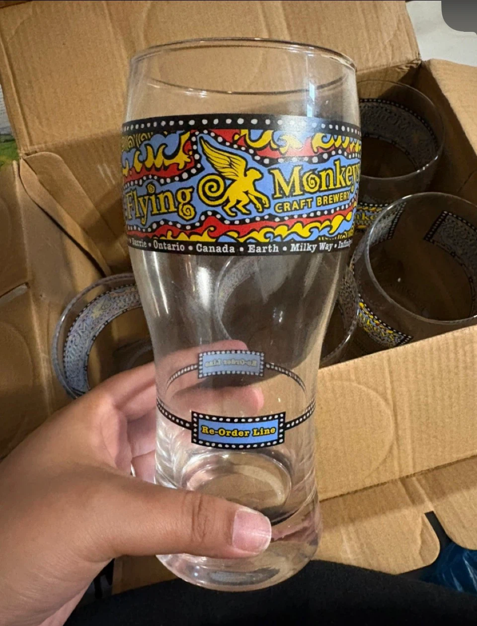 Set of 6 Flying Monkeys Craft Brewery Glasses - photo 2