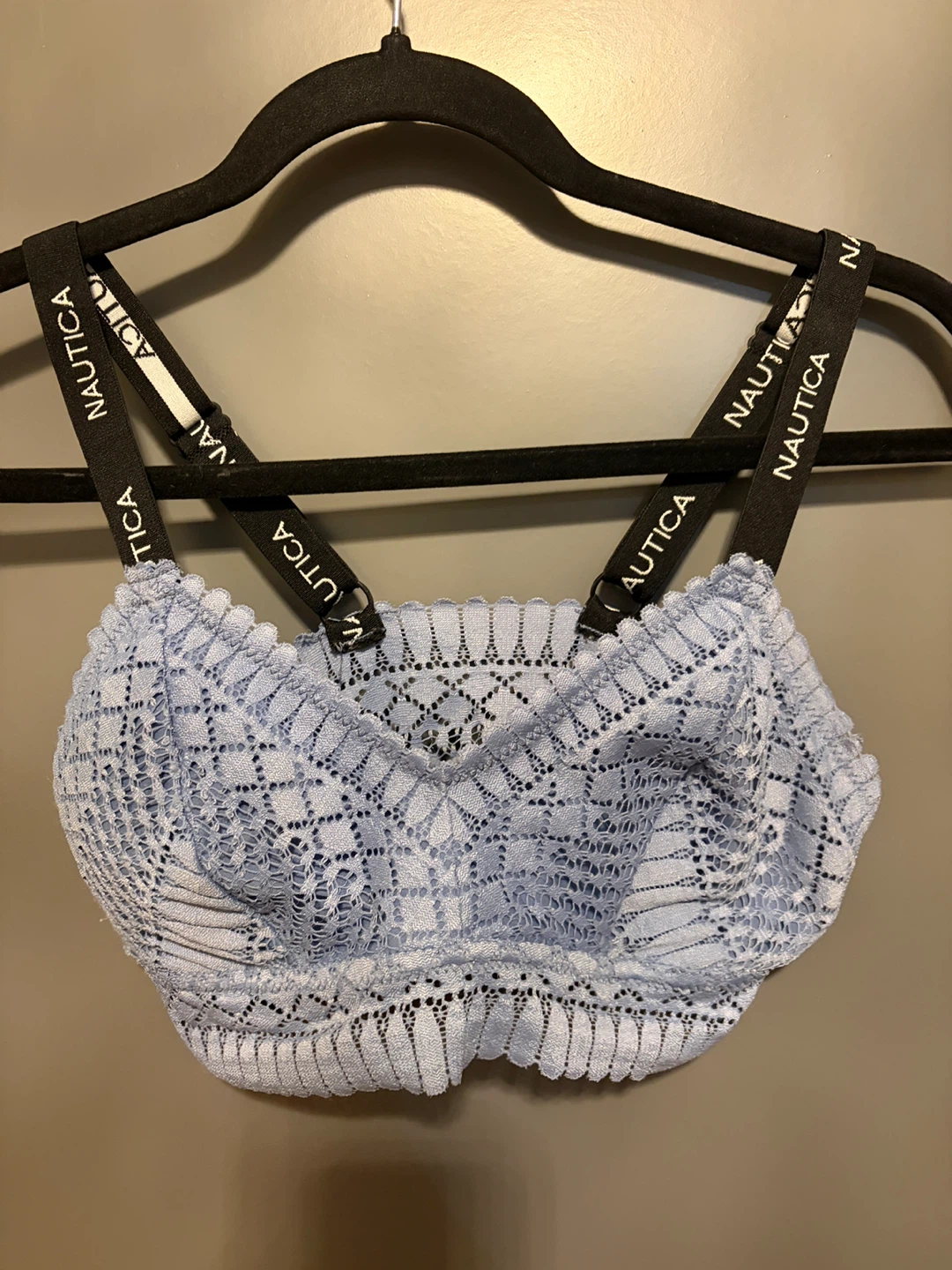 Nautica Intimates Lace Bralette - Light Blue - Size M