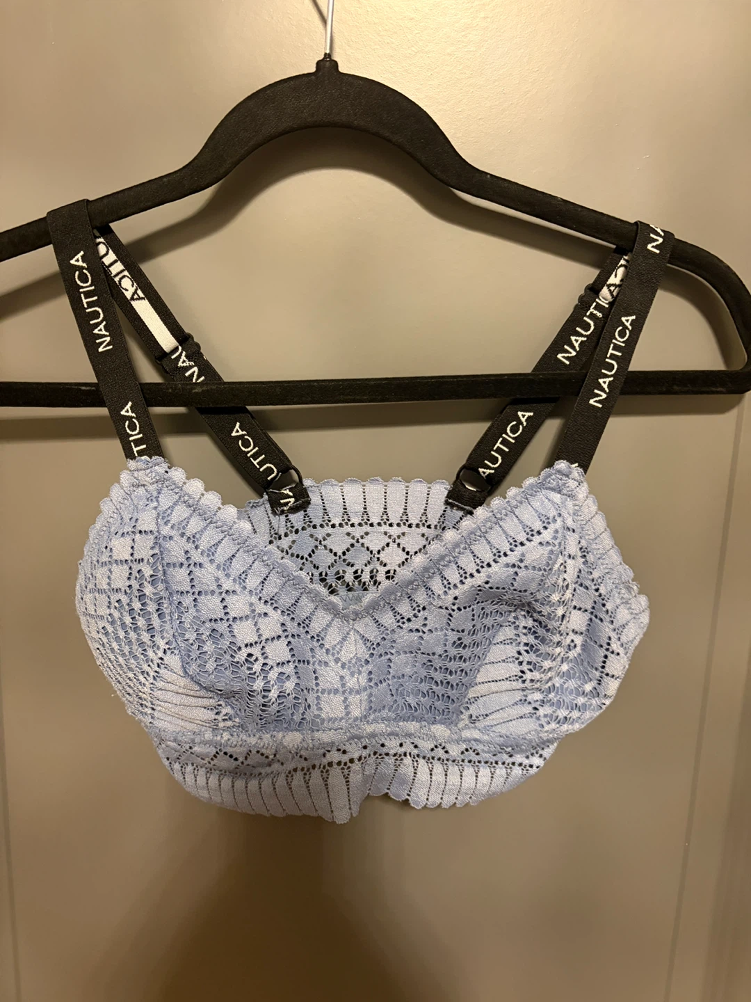 Nautica Intimates Lace Bralette - Light Blue - Size M - photo 2
