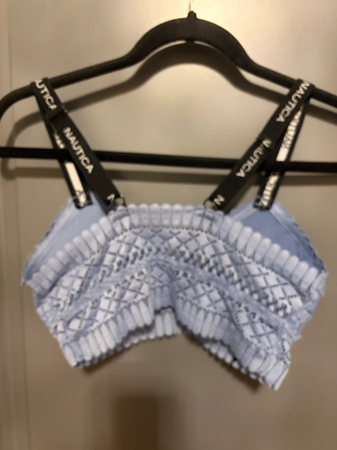 Nautica Intimates Lace Bralette - Light Blue - Size M - photo 3