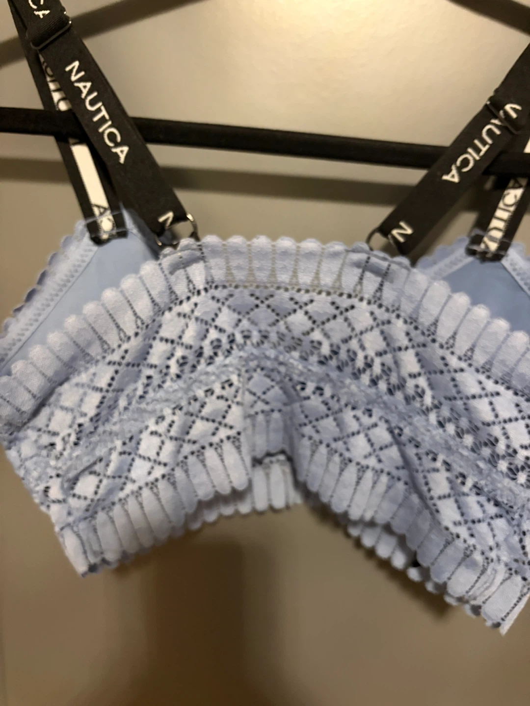 Nautica Intimates Lace Bralette - Light Blue - Size M - photo 4