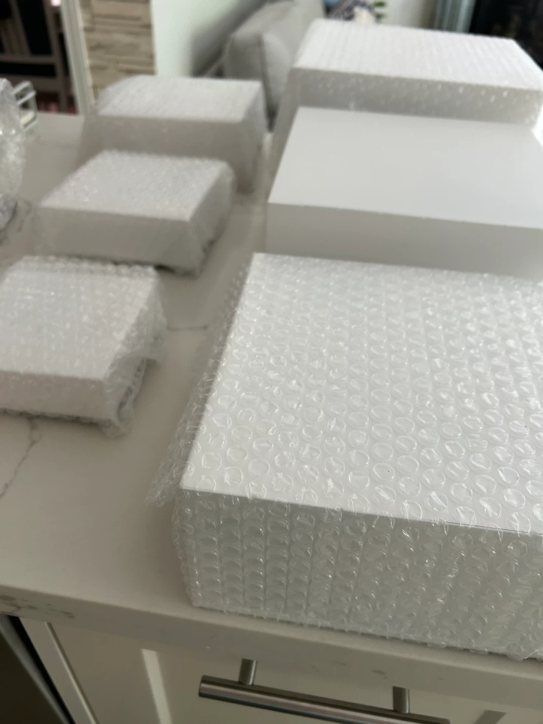 Set of 6 White Display Risers Cubes - photo 2