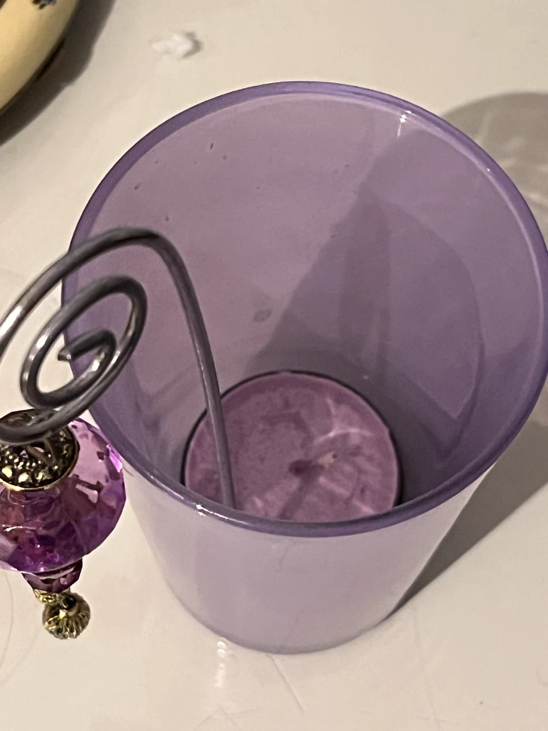 Vintage Y2K era unused tea light w/holder - photo 2
