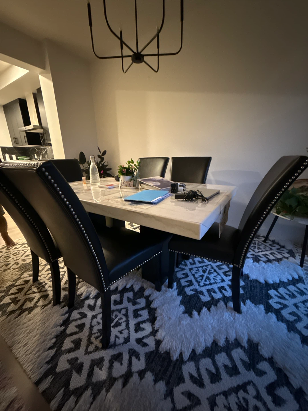 Dining table with chairs