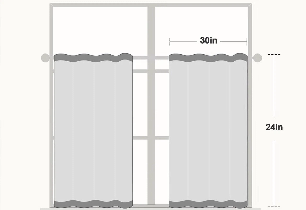 White Ruffled Tier Curtains (Set of 2) - photo 5
