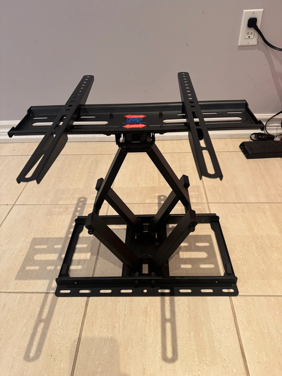 Black Full Motion TV Wall Mount