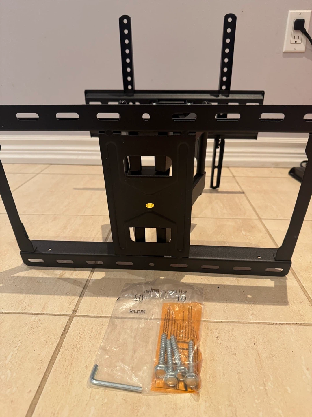Black Full Motion TV Wall Mount - photo 3