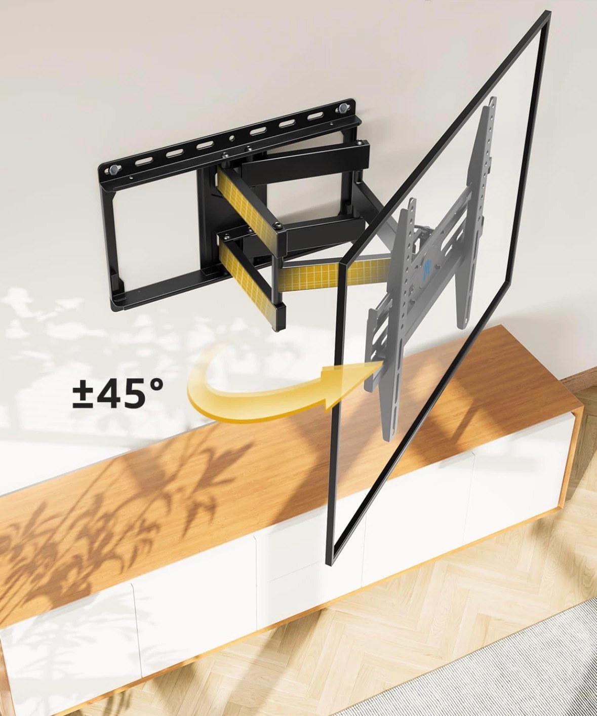 Black Full Motion TV Wall Mount - photo 5