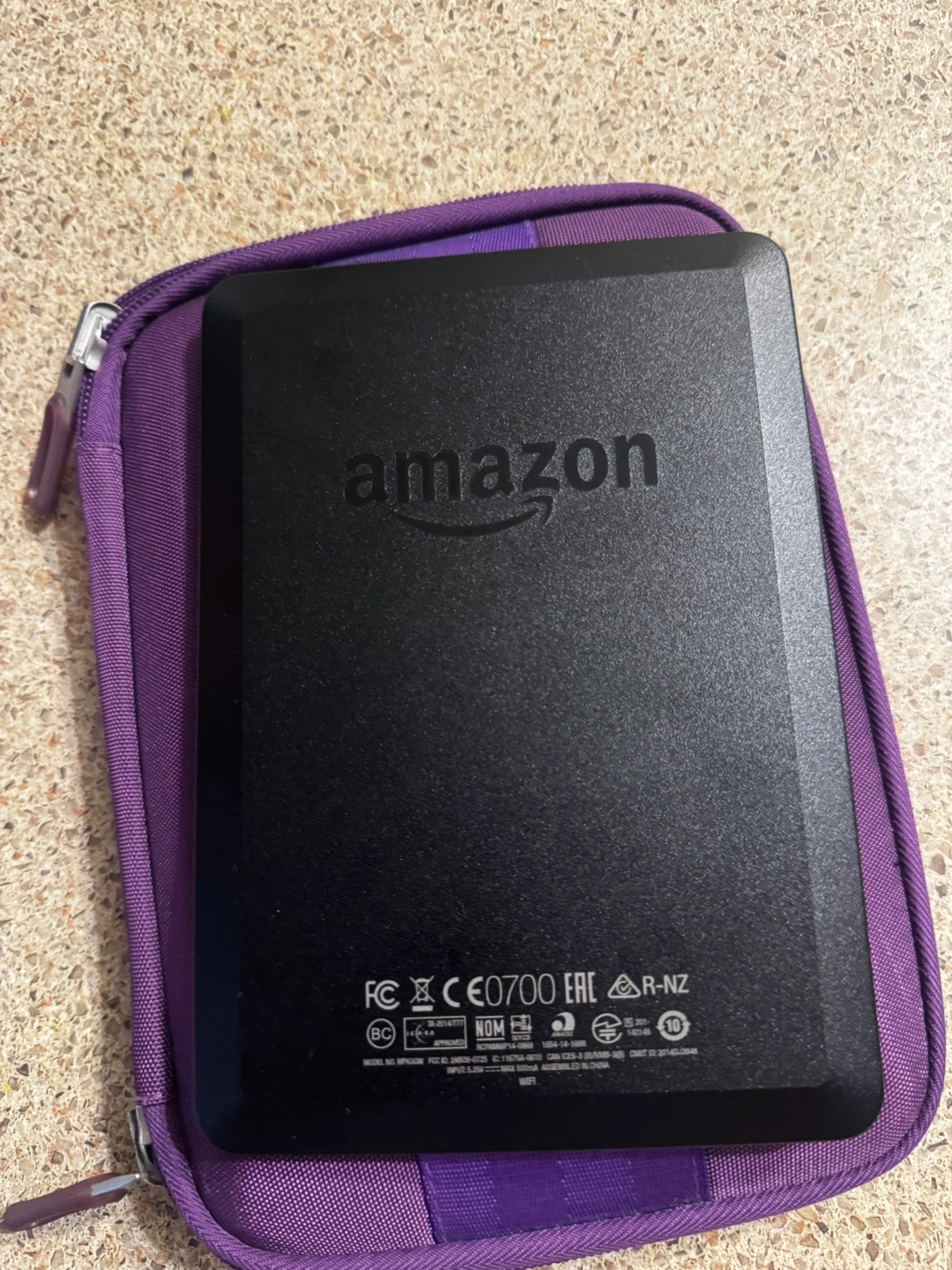 Amazon Kindle E-Reader with Case and Cable