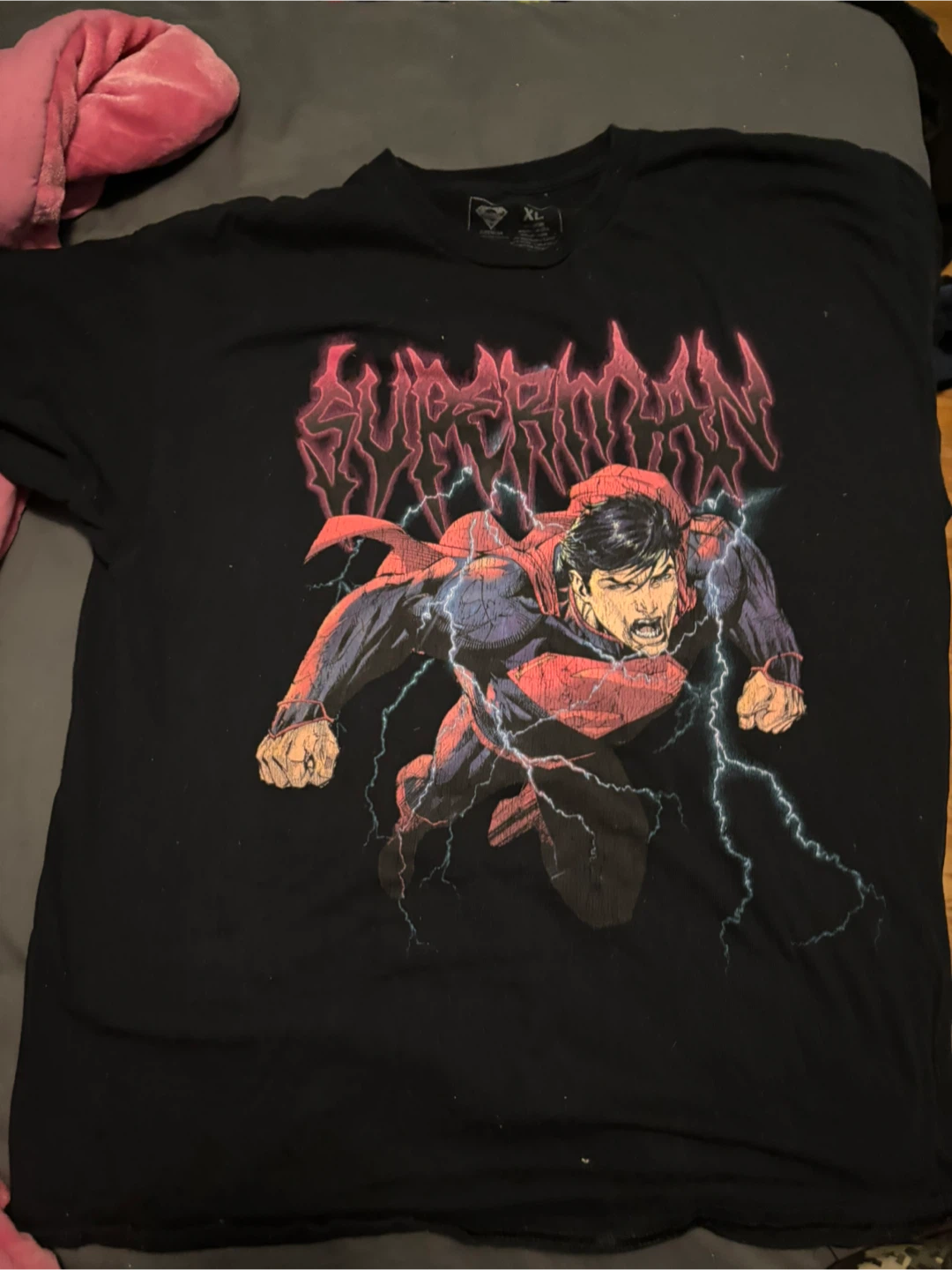 Superman Graphic T-Shirt Black XL